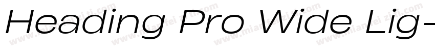 Heading Pro Wide Lig字体转换